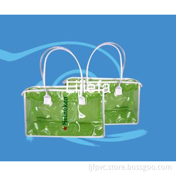 transparent PVC  shopping bag ,